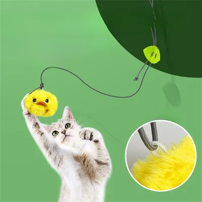 FurryFusion Balle sonore en peluche pour chats
