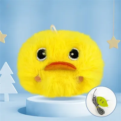 FurryFusion Balle sonore en peluche pour chats