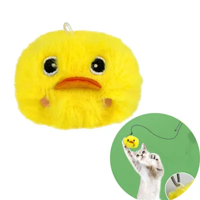 FurryFusion Balle sonore en peluche pour chats