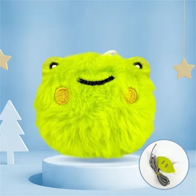 FurryFusion Balle sonore en peluche pour chats