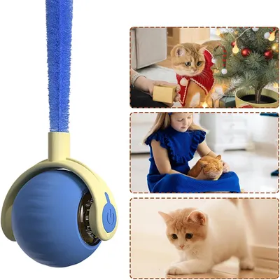 FurryFusion Jouet à bille roulante pour chat