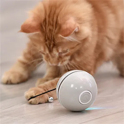 FurryFusion Jouet pour chat laser rotatif badminton