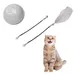 FurryFusion Jouet pour chat laser rotatif badminton