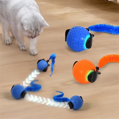 FurryFusion Balle électrique pour chat, tous sols
