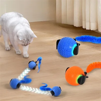 FurryFusion Balle électrique pour chat, tous sols