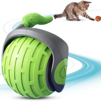 FurryFusion Balle interactive pour chat Vert