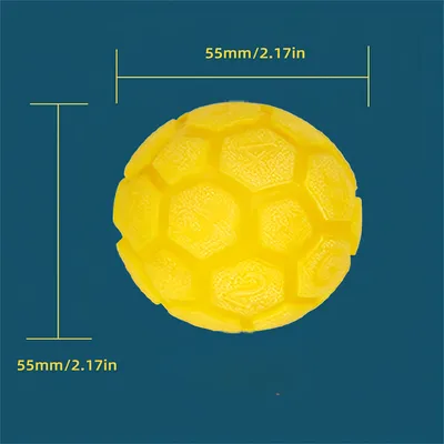 FurryFusion Boule de caoutchouc lumineuse pour chien