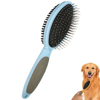 FurryFusion Brosse de toilettage pour chien double face FurryFusion Brosse de toilettage pour chien double face