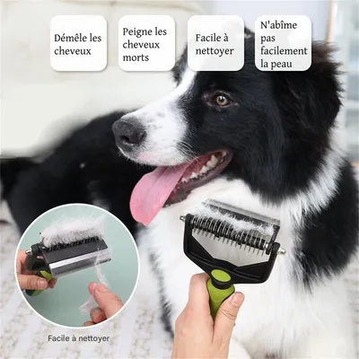 FurryFusion Brosse de toilettage pour animaux de compagnie