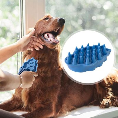 FurryFusion Brosse de bain pour chien et chat poil court