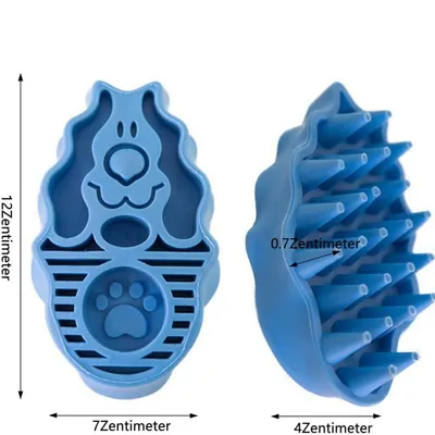 FurryFusion Brosse de bain pour chien et chat poil court