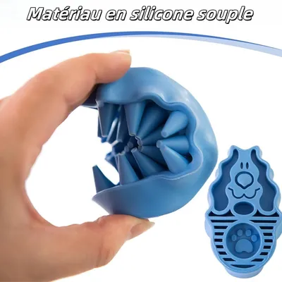 FurryFusion Brosse de bain pour chien et chat poil court