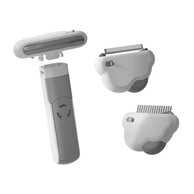 FurryFusion Brosse de toilettage 3 en 1 pour chien et chat