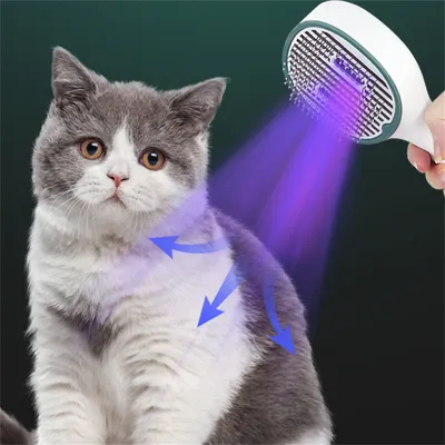 FurryFusion Peigne à rayons UV pour chats