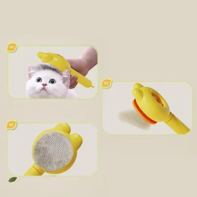 FurryFusion Brosse dépilatoire pour chats et chiens