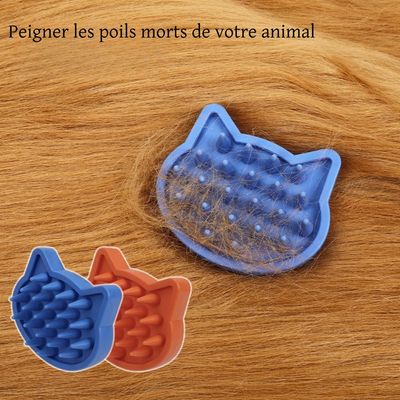 FurryFusion Brosse de bain pour animaux de compagnie