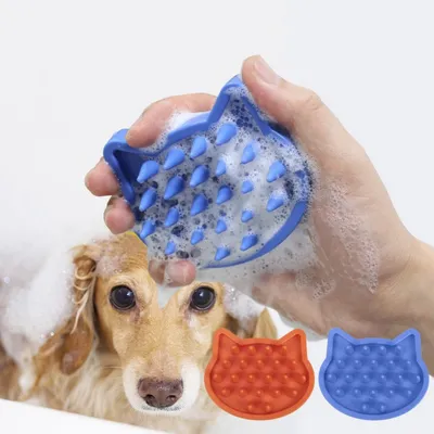 FurryFusion Brosse de bain pour animaux de compagnie
