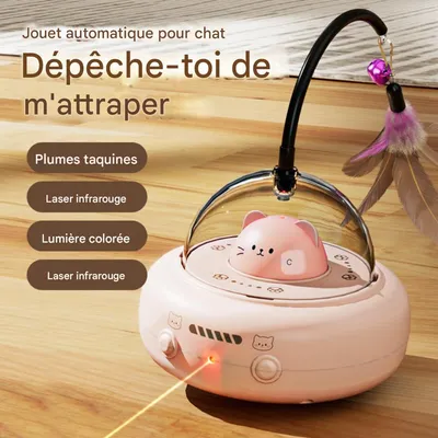 FurryFusion Coche de juguete automático con forma de gato