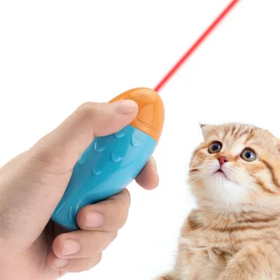 FurryFusion Jouet interactif pour chat - Poisson laser électronique