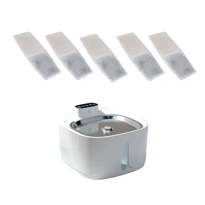 FurryFusion Dispensador de agua inalámbrico inteligente para mascotas 3,2 L