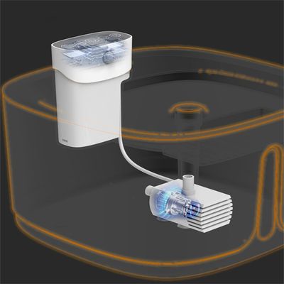 FurryFusion Dispensador de agua inalámbrico inteligente para mascotas 3,2 L