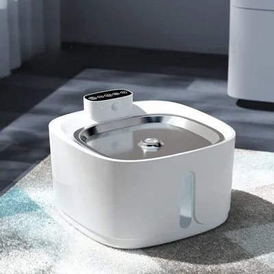 FurryFusion Dispensador de agua inalámbrico inteligente para mascotas 3,2 L