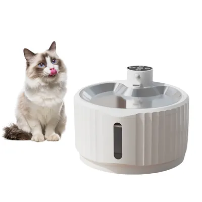 FurryFusion Fuente de agua inalámbrica para gatos de 2,8 L
