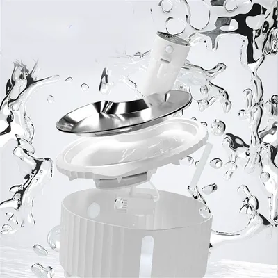 FurryFusion Fuente de agua inalámbrica para gatos de 2,8 L