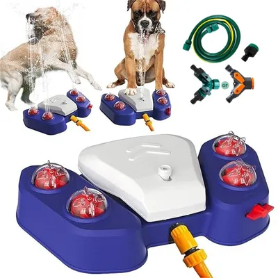 FurryFusion Arroseur à Eau Activé par les Pattes pour Chiens