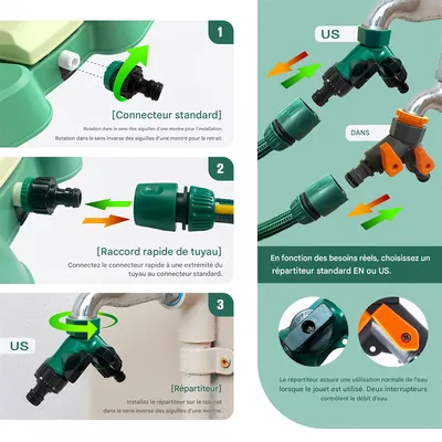 FurryFusion Arroseur à Eau Activé par les Pattes pour Chiens