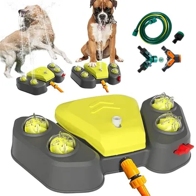 FurryFusion Arroseur à Eau Activé par les Pattes pour Chiens