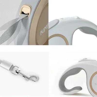 FurryFusion Laisse rétractable pour chien 3 m