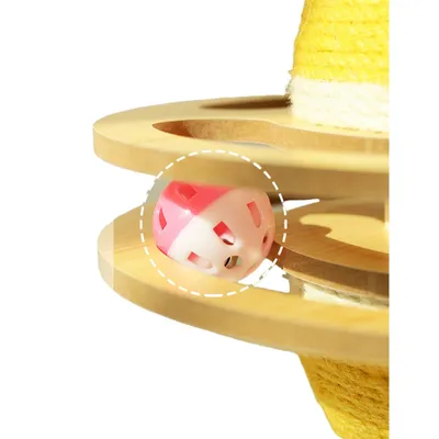 FurryFusion Jouet rotatif en sisal pour chat