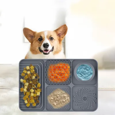 FurryFusion Nappe de lèchage en silicone de compagnie