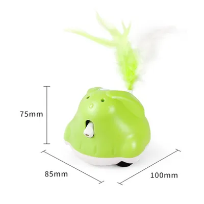 FurryFusion Jouet électrique Baton à plumes et laser rotatif