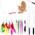 FurryFusion 11 Pièces Jouets à Plumes pour Chats Jouet Interactif pour Chat