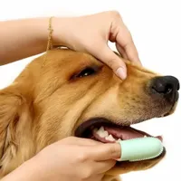 FurryFusion Brosse pour doigt pour chien et chat paquet de 2