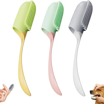 FurryFusion Brosse pour doigt pour chien et chat paquet de 2