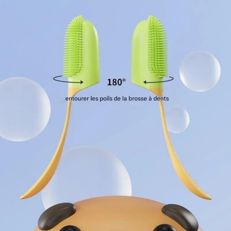 FurryFusion Brosse pour doigt pour chien et chat paquet de 2