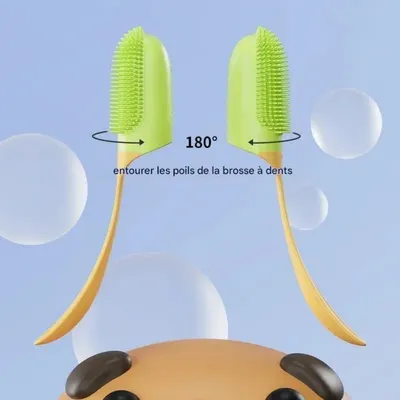 FurryFusion Brosse pour doigt pour chien et chat paquet de 2