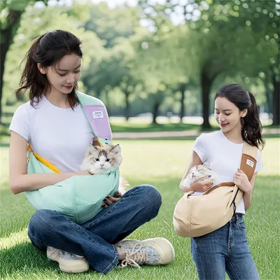 FurryFusion Sac à bandoulière Tote pour chats et chiens