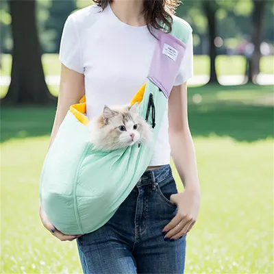 FurryFusion Sac à bandoulière Tote pour chats et chiens