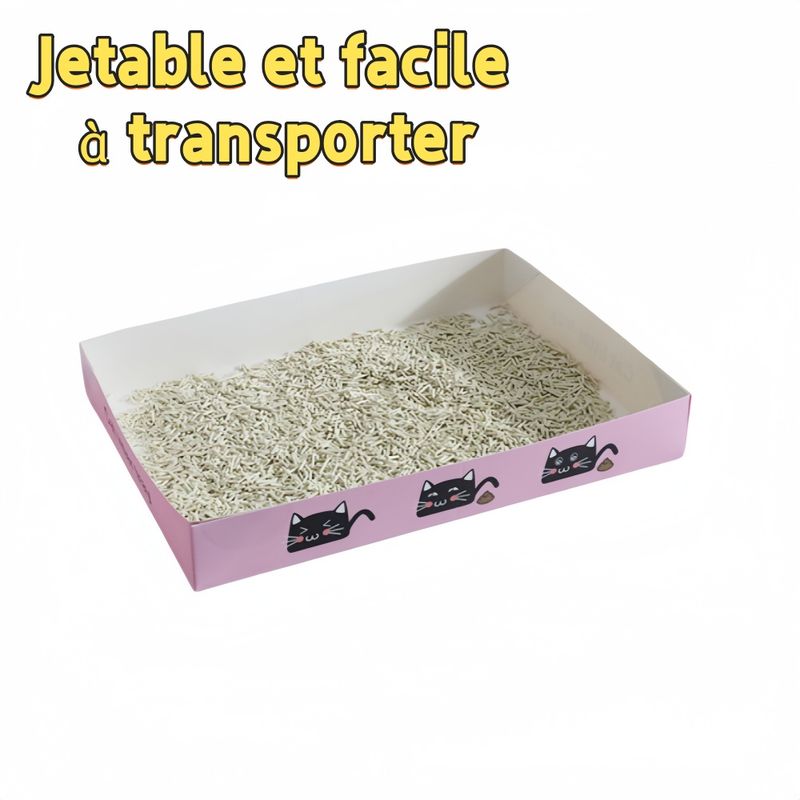 FurryFusion Litière de voiture jetable est pratique pour les voyages chat