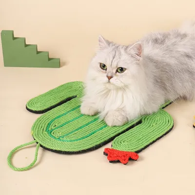 FurryFusion  Tapis à gratter pour chat Cactus