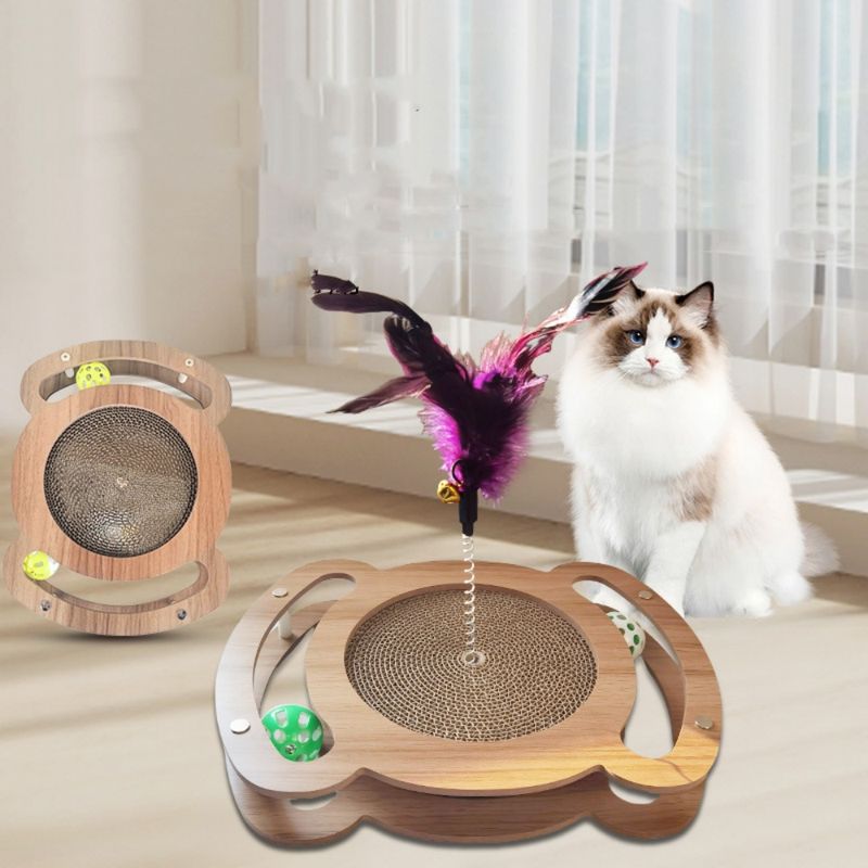 FurryFusion Jouet à Gratter 3 en 1 pour Chat