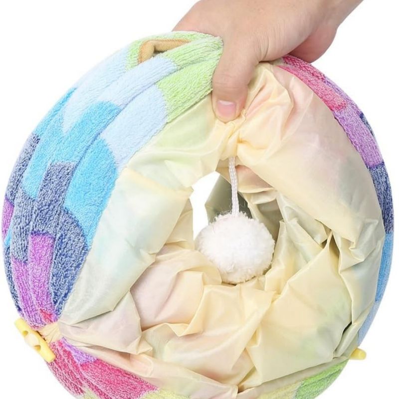 FurryFusion Tunnel multifonctionnel pliable pour chats
