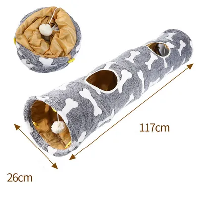 FurryFusion Tunnel multifonctionnel pliable pour chats
