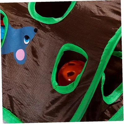 FurryFusion Jouet tunnel pliable pour chat