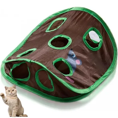 FurryFusion Jouet tunnel pliable pour chat