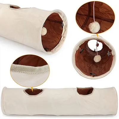 Tunnel pour chat silencieux et pliable